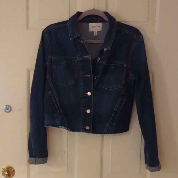 Jackets & Blazers - Indigo Blue Denim Jacket, short style